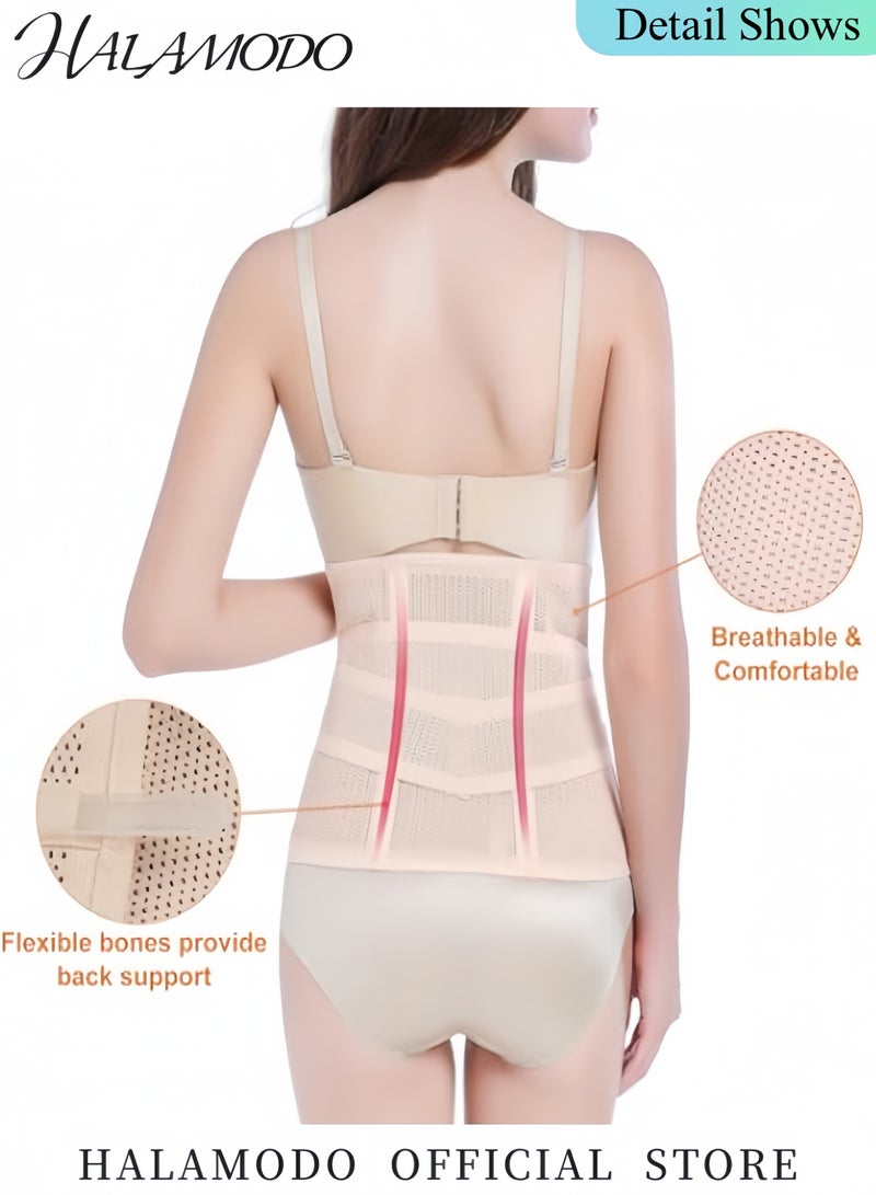 HALAMODO Postpartum Girdle Postpartum Belly Band Set C-Section Recovery Belly Support Abdominal Binder Post Surgery Girdle Belly Band Shapewear  - Image 3