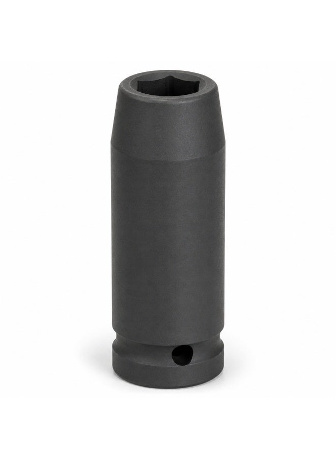 12mm Deep Impact Socket, 1/2 Inch Drive, 6 Point Cr-Mo Chrome Molybdenum Steel Socket for Impact Wrench, Ratchet and Breaker Bar - Image 1