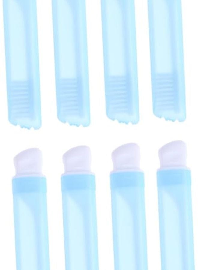 8pcs Foldable Travel Toothbrush Set With Soft Bristles And Dry Case Random Color - Image 2