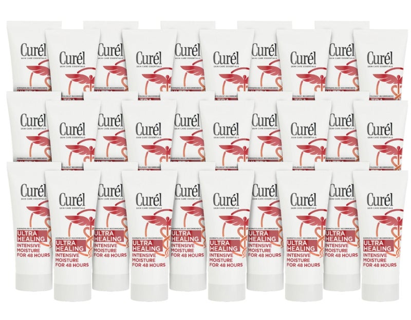 Curel Ultra Healing Intensive Fragrance-Free Lotion For Extra-Dry Skin, Dermatologist Recommended, Ideal for Sensitive Skin, Cruelty Free, Paraben Free, 1 Oz, Pack of 30 - Image 1