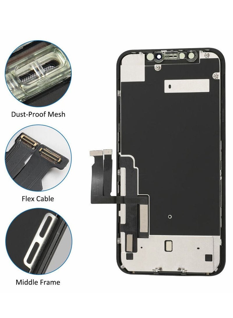 LCD Screen Replacement Parts Display Assembly for iPhone XR Black  - Image 4