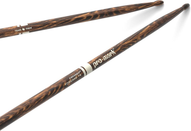 ProMark Classic Forward 7A FireGrain Hickory Drumsticks - Image 1