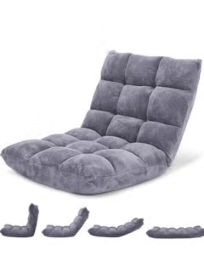 سمارت هوم كرسي أرضي فاخر قابل للطي  – ، مريح للاسترخاء ، دعامة ظهر مريحة، طي سهل للتخزين، مثالي لغرفة المعيشة والألعاب - Image 1