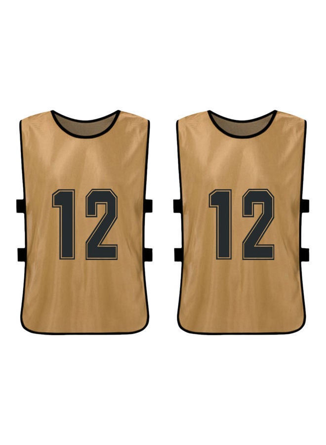 Y&D Sports Pinnies Numbered Practice Vest Pennies For Soccer Basketball Jersey Bibs,Set Of 12 Youth Adults Team  - Image 2