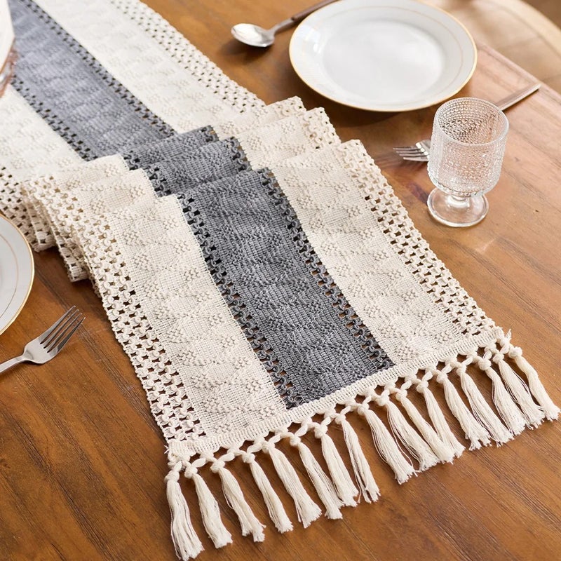 Y&D Nordic Style Table Runners for Dining Table – Elegant Woven Tablecloth Cover for Parties, Home Decor, and Special Occasions - Image 4
