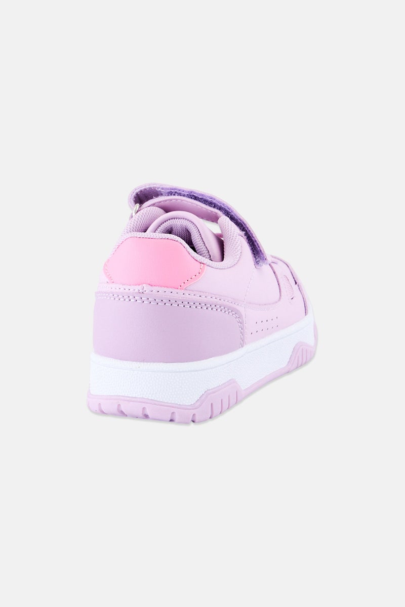 RBX Kids Girl Velcro Closure Outdoor Shoes, Lavender - Image 2