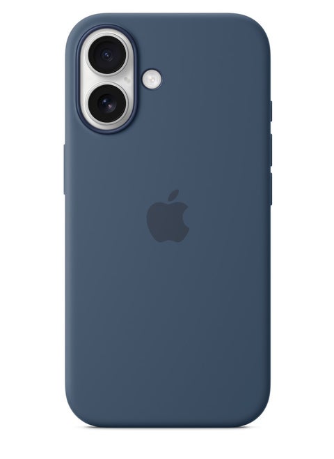 iPhone 16 Silicone Case Compatible With MagSafe - Denim | Premium Shockproof, Soft Touch, Durable Protection | Stylish Colors | MagSafe Compatible iPhone Case