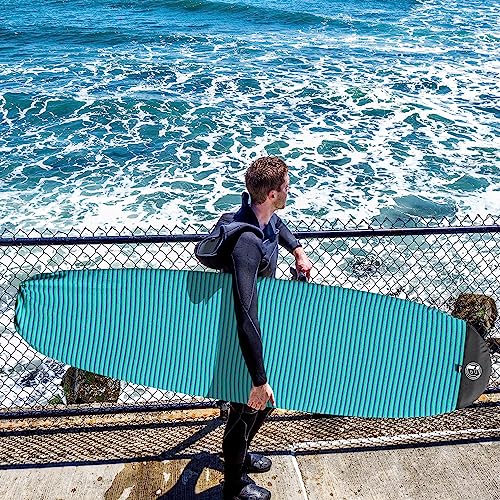Rokia R Surfboard Sock Cover Quick-Drying Anti-Collision and Durable Surf Sock Cover - Suitable for Protective Bags of Shortboard, Longboard, Fish and HYBRID Board Choose Size & Colors - Image 3