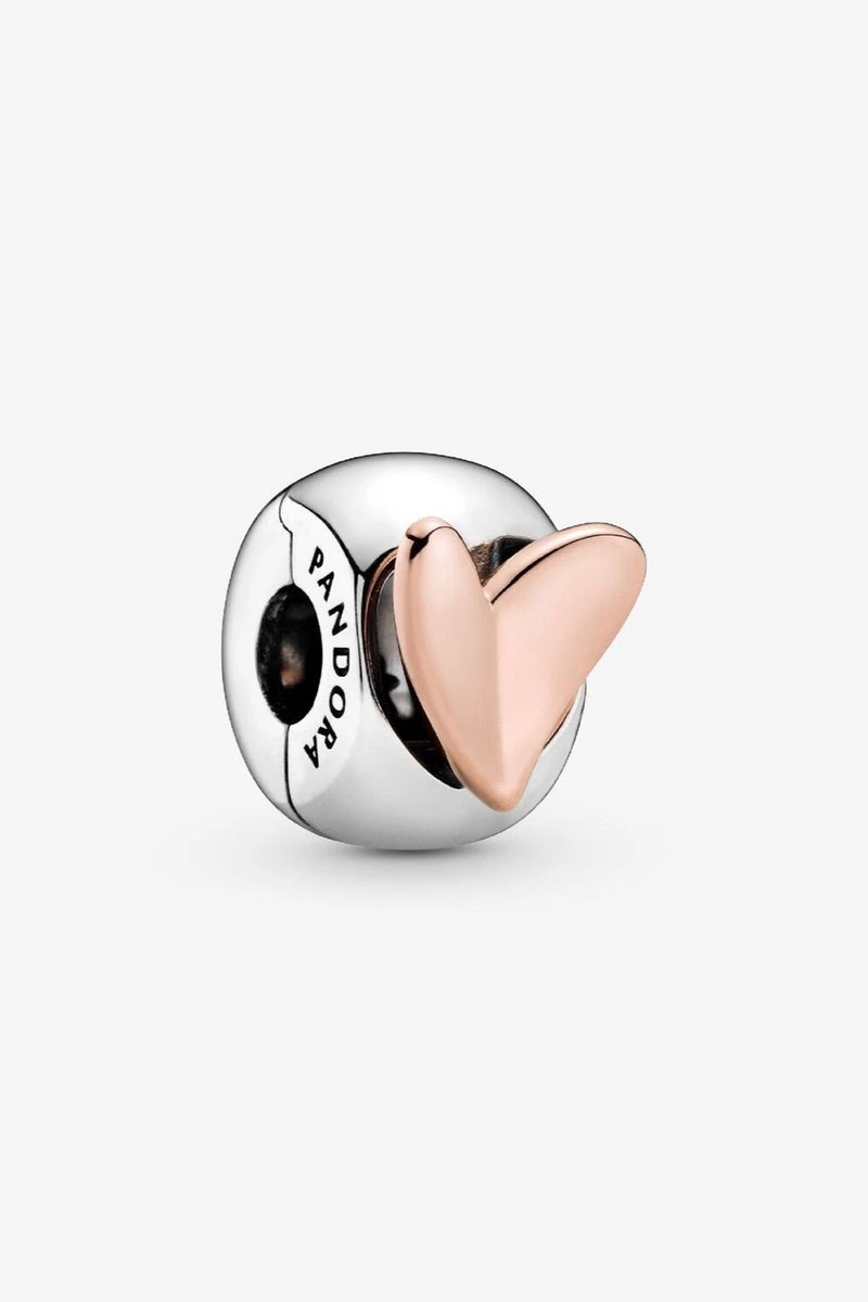 PANDORA Heart 14K Rose Gold-Plated And Sterling Silver Clip  - Image 1