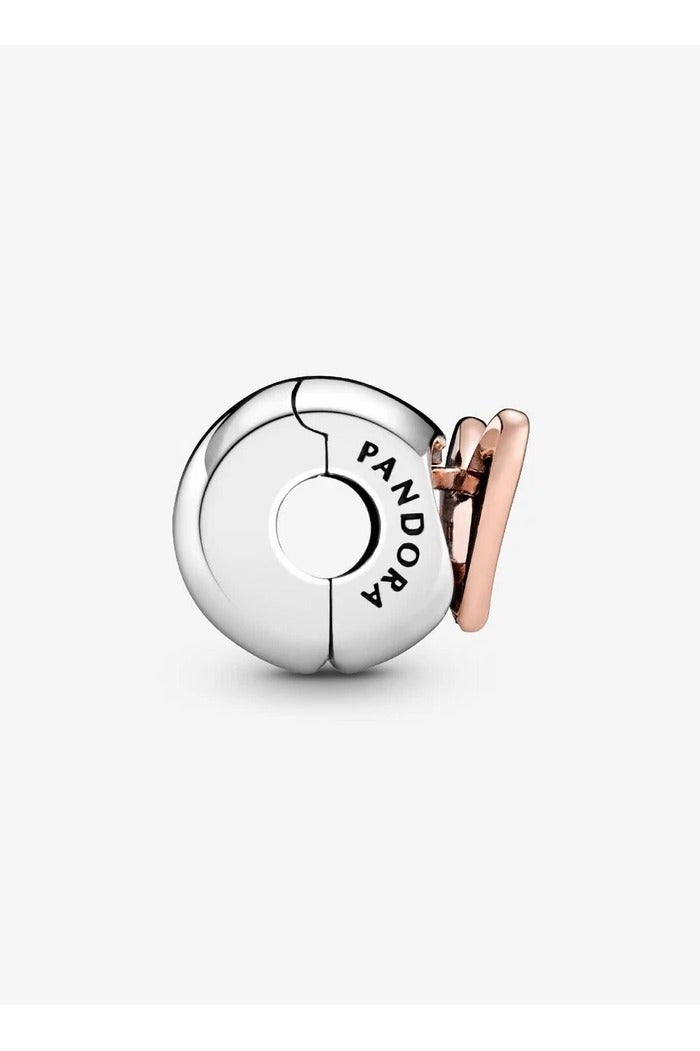 PANDORA Heart 14K Rose Gold-Plated And Sterling Silver Clip  - Image 4