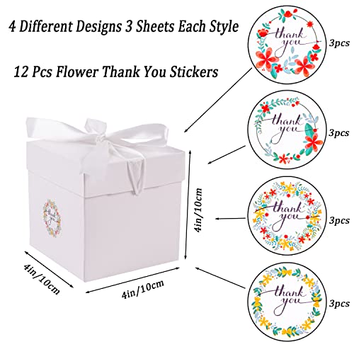Elephantpackage 12Pack Small Gift Boxes with Lids White Gift Boxes with Ribbon for Birthday Present Packing Party Favor Candle Boxes Treat Boxes Wedding - Image 5
