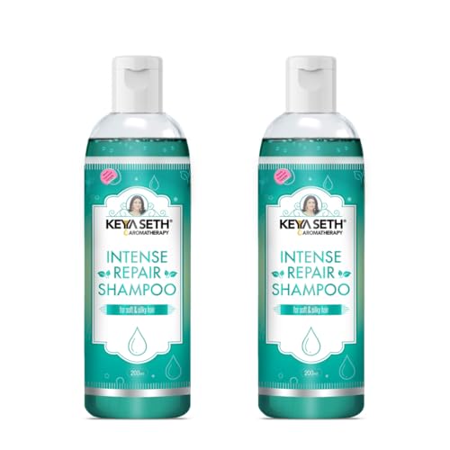 KEYA SETH AROMATHERAPY, DEVICE OF DROP Keya Seth Aromatherapy, Intense Repair Shampoo, For Dry Damaged Hair- Softens, Nourishes & strengthens Hair with Pro -Vitamin B5 & Geranium Oil. 200ml (Pack of 2) - Image 1
