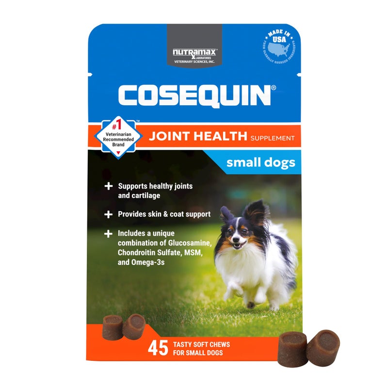 Nutramax Laboratories Cosequin Minis Soft Chews Maximum Strength with MSM Plus Omega3, 45 Count - Image 1