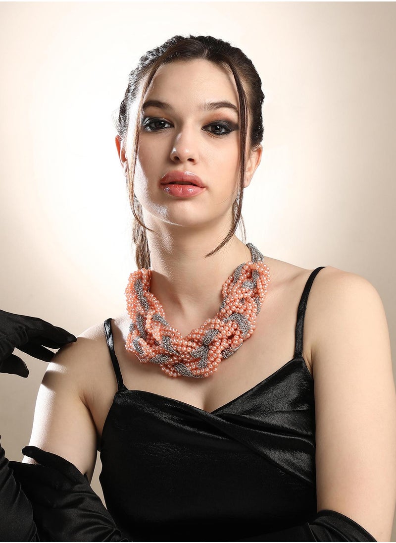 سوهي Women's The Braided-Bead Statement Necklace  - Image 3