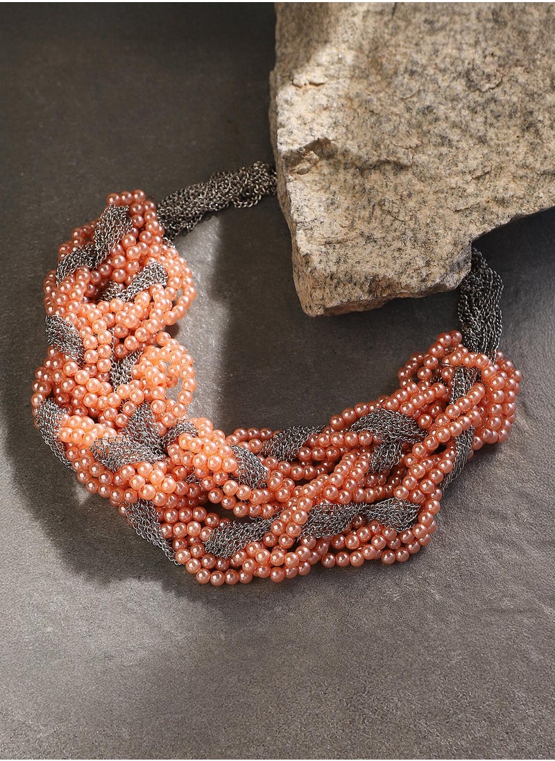 سوهي Women's The Braided-Bead Statement Necklace  - Image 1