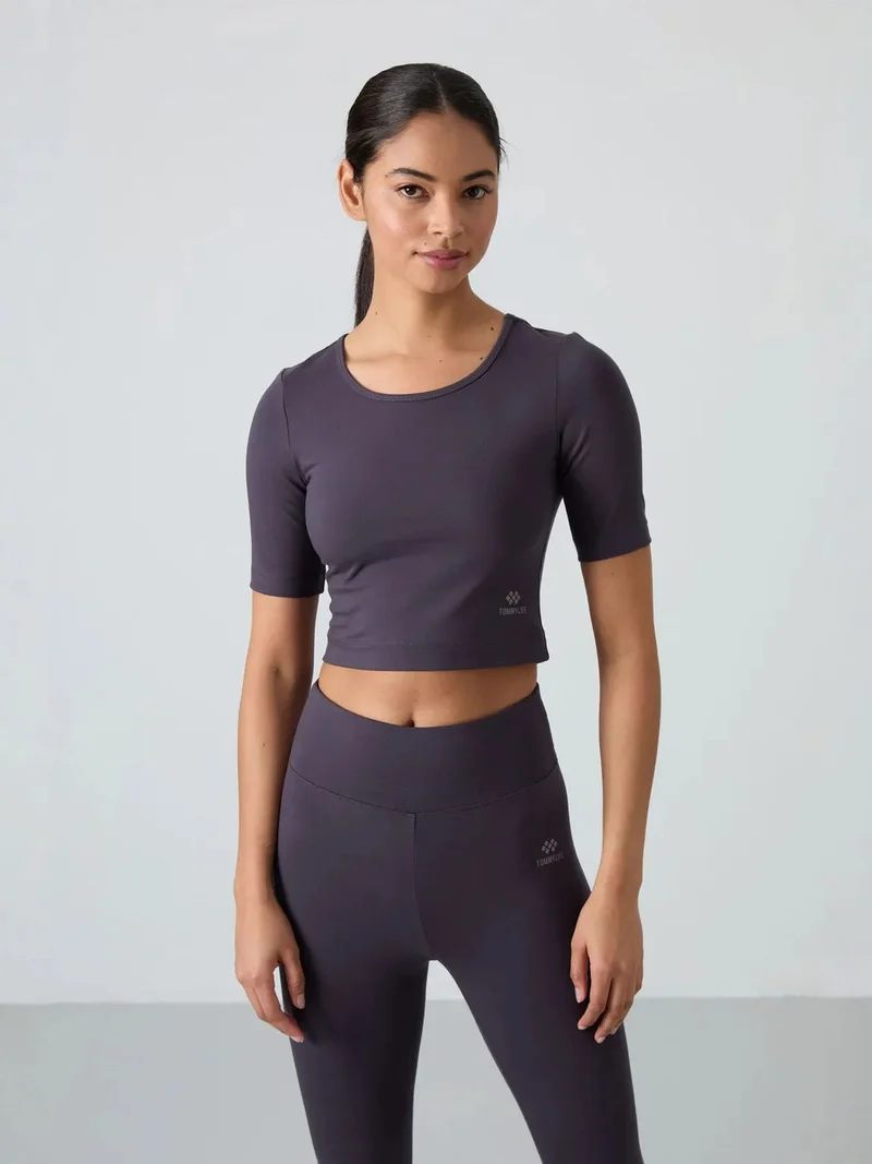 TOMMYLIFE TOMMY Cotton Elastane Capri T-Shirt and Leggings Set