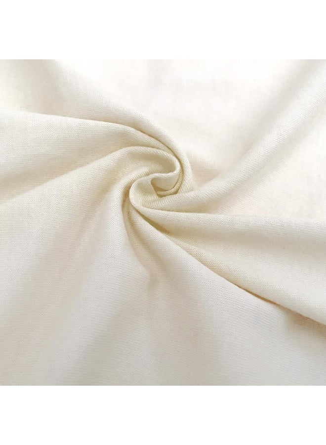 TL Care TL Care 100% Natural Jersey Cotton 3-Piece Toddler Sheet Set, Ecru, Soft Breathable, for Boys and Girls  - Image 3