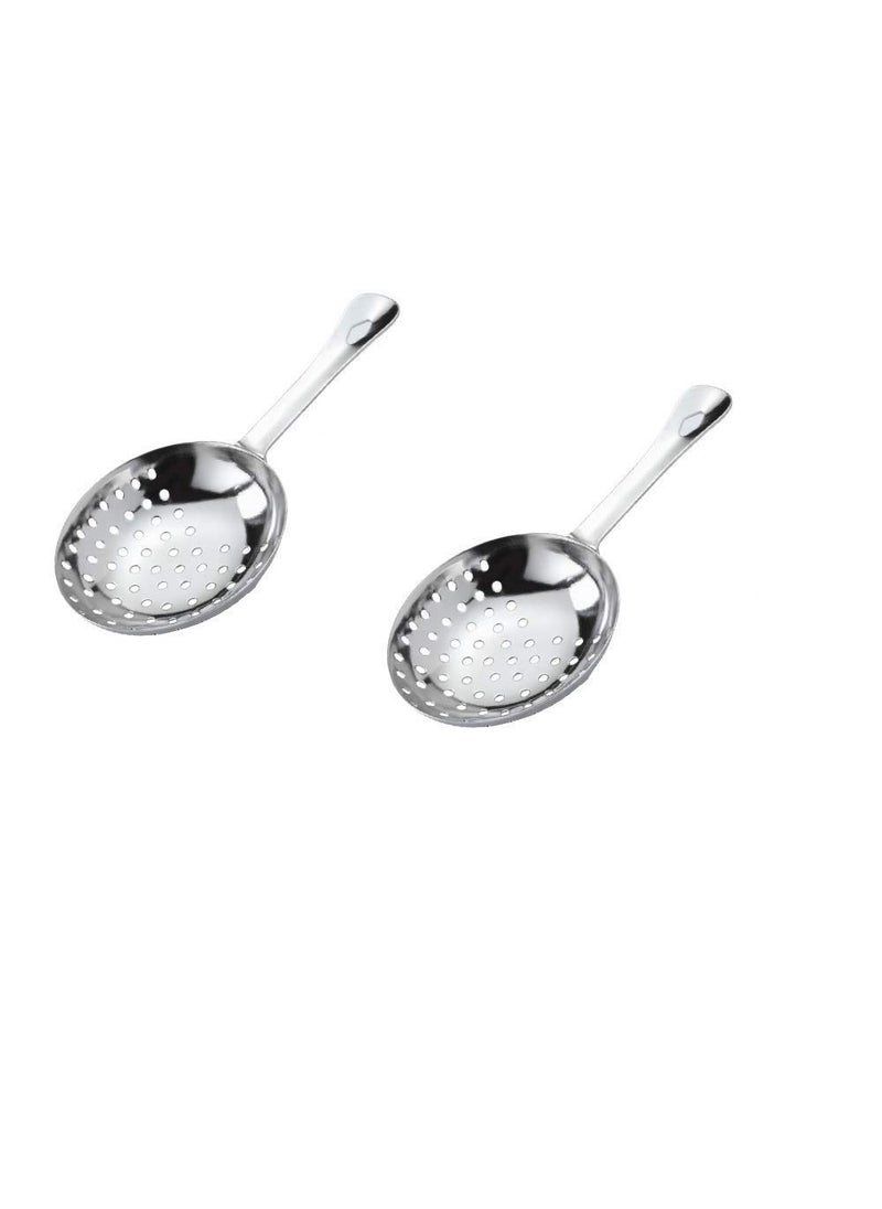 NJ NJ Julep Strainer Stainless Steel Cocktail Strainer Bar Strainer Drink Strainer Bartender SuppliesBar Accessories 2 Pcs Set  - Image 1