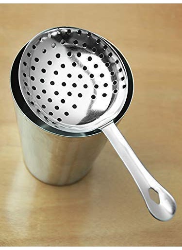 NJ NJ Julep Strainer Stainless Steel Cocktail Strainer Bar Strainer Drink Strainer Bartender SuppliesBar Accessories 2 Pcs Set  - Image 3