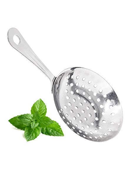 NJ NJ Julep Strainer Stainless Steel Cocktail Strainer Bar Strainer Drink Strainer Bartender SuppliesBar Accessories 2 Pcs Set  - Image 2