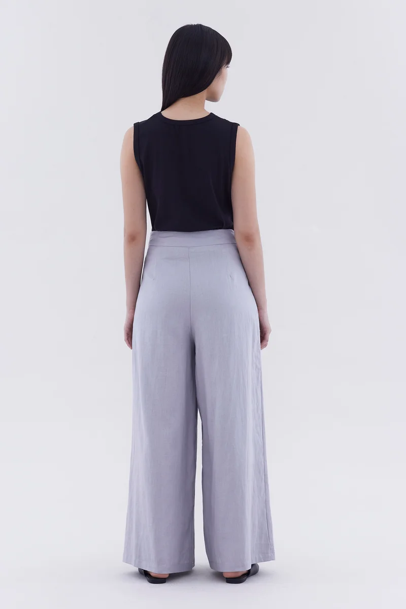 ذا اديتورز ماركت Portia High-Rise Double Pleat Pants