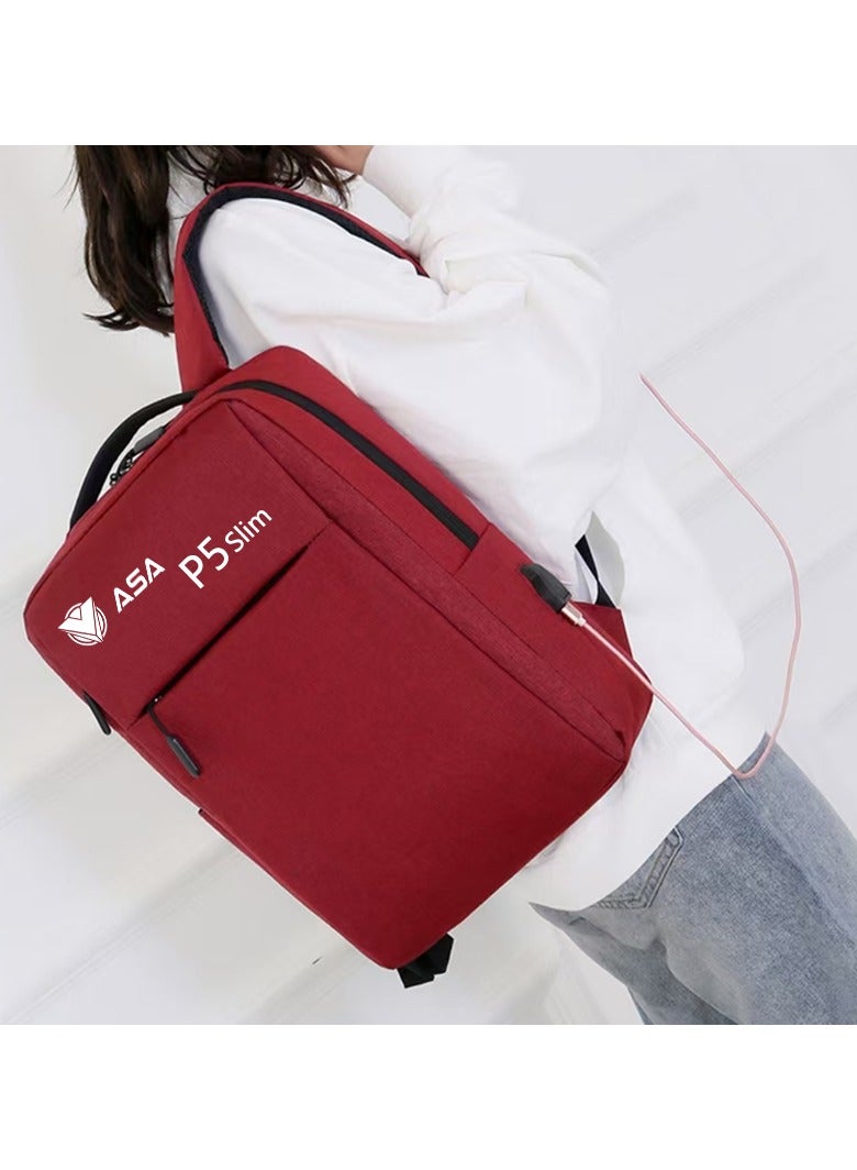 أيه أس أيه حقيبة حمل لجهاز PS5 Slim Edition، حقيبة تخزين على الظهر لحماية جهاز PS5 Slim، وحدات التحكم، القاعدة والملحقات، مقاومة للصدمات، ومقاومة للماء والخدش - Image 4