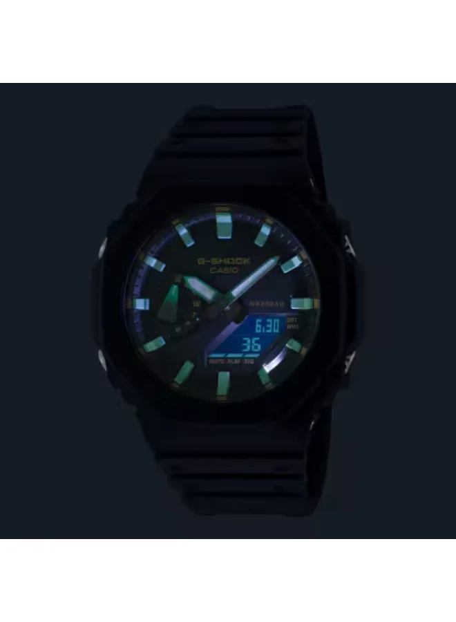 G-SHOCK Men's Resin Analog-Digital Watch GA-2100RC-1ADR - 45.4 mm
