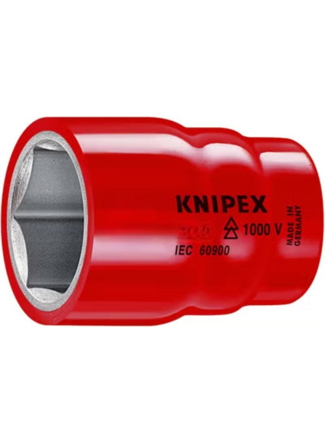 KNIPEX 1/2" Hexagon Socket for Hexagonal Screws - 1000V Insulated