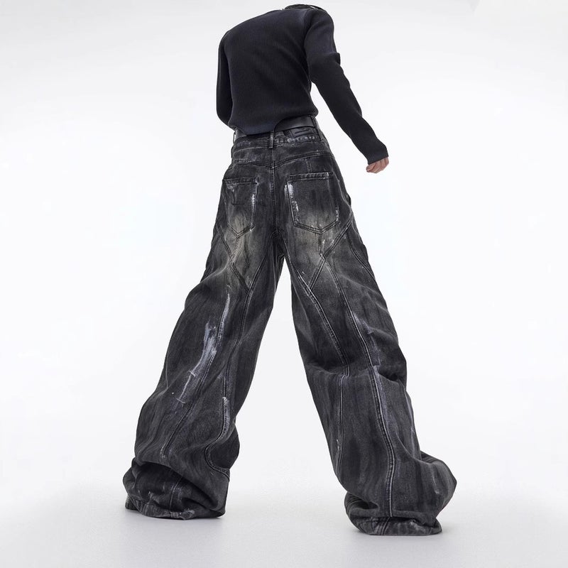 Unisex Classic Denim Jeans Loose Fit Daily Outdoor Wear - Image 3