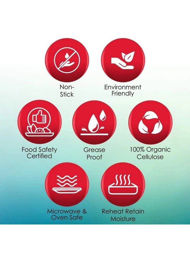 OFIXO ورق تغليف الطعام OFIXO - ورق تغليف زبدة غير لاصق ممتاز. ورق تغليف الطعام، ورق غير لاصق قابل لإعادة التسخين، ورق برشمان (50 متر) - Image 4