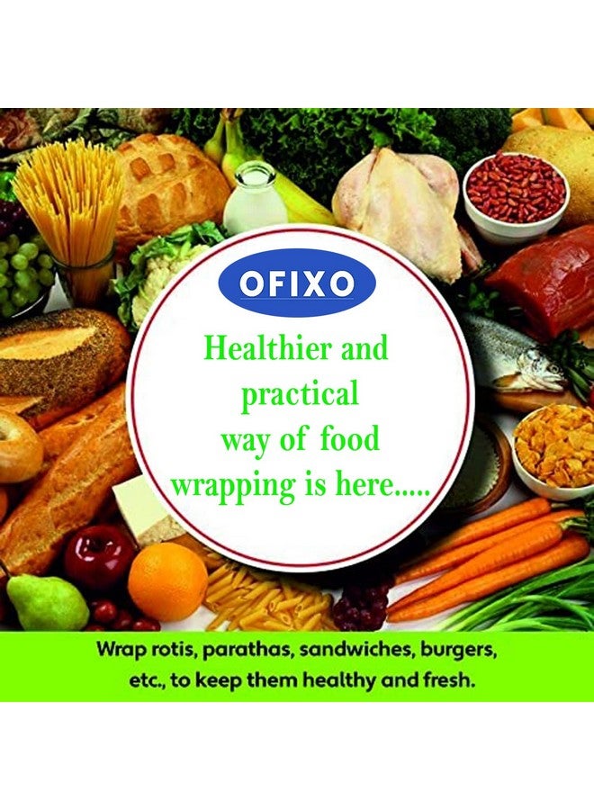 OFIXO ورق تغليف الطعام OFIXO - ورق تغليف زبدة غير لاصق ممتاز. ورق تغليف الطعام، ورق غير لاصق قابل لإعادة التسخين، ورق برشمان (50 متر) - Image 5