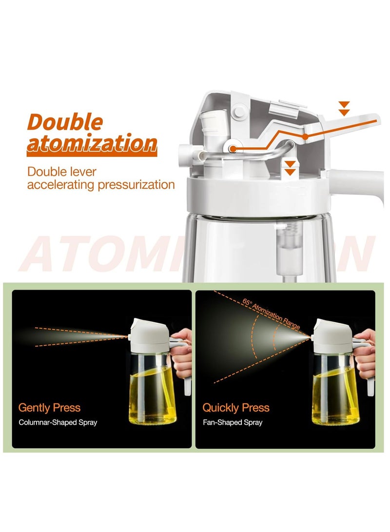 general Oil Sprayer for Cooking, 2 in 1 Olive Oil Dispenser Bottle for Kitchen, 16oz,470ml Premium Glass Oil Bottle, Food-grade Oil Mister for Air Fryer, Salad, Frying, BBQ - Image 2