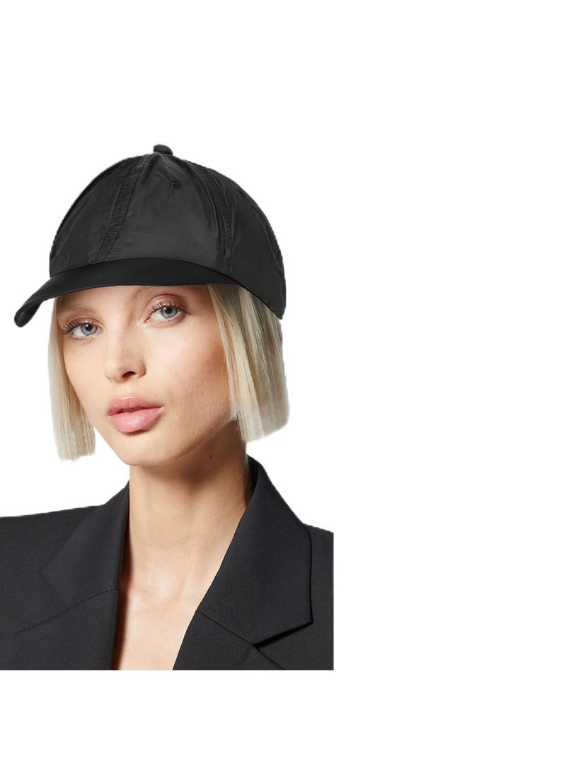 AynnQueen - AynnQueen Super Light Hat Wig Quick Drying Baseball Hat with Synthetic Wig Attached 6inch Short Straight Hair UV Protection for Outdoor Sports Ash Blonde - Image 1