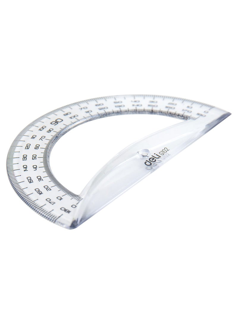 Deli EG10212 Protractor 180° (φ12 cm) – ideal for geometry measurements & angle drawing - Image 3