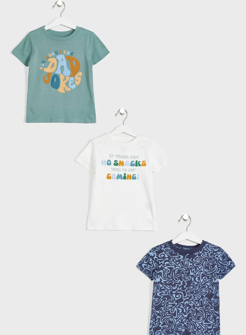 Cotton On Kids Printed Crew Neck T-Shirt