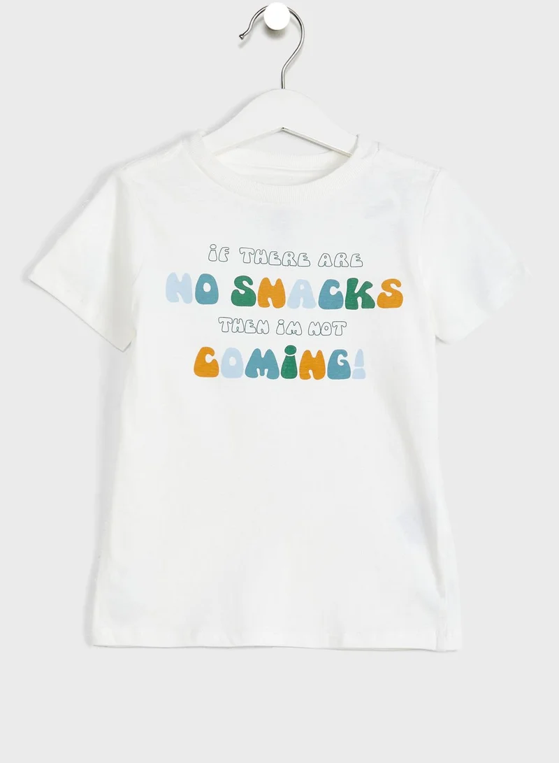Cotton On Kids Printed Crew Neck T-Shirt