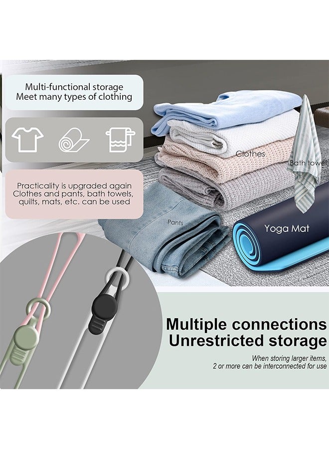 Loquat 24Pcs Silicone Cable Straps Cord Organizer for Bundling Earphone, Phone Charger, Computer Cords, Reusable Cable Ties Wire Organizer in Home,Office,Kitchen,School (4 Colors) - Image 4