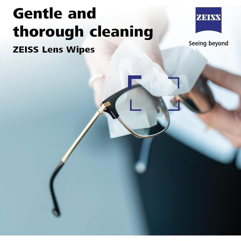 ZEISS Pre-Moistened Lens Cleaning Wipes, 250 Individually Wrapped Lens Cleaner Wipes for Glasses, Sunglasses, Coated Lenses, Camera Lenses and Optical Surfaces, Fast-Drying Cleaning - Image 4