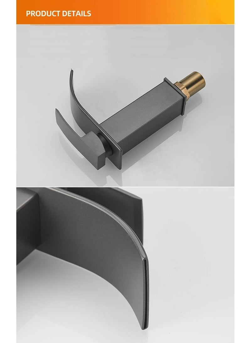 ارواق خلاط حوض صنبور شلال نحاسي للمياه الباردة والساخنة صنبور الحمام - Image 5