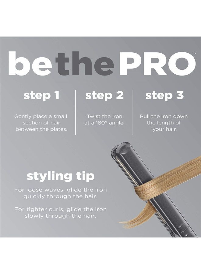 CONAIR مكواة مسطحة سيراميك تورمالين من إنفينيتي برو بواسطة كونير، 1 بوصة - Image 5