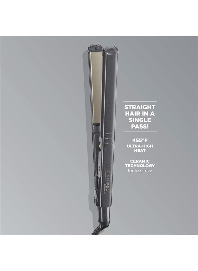 CONAIR مكواة مسطحة سيراميك تورمالين من إنفينيتي برو بواسطة كونير، 1 بوصة - Image 4