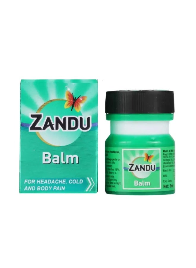 Zandu Balm for Headache Cold and Body Pain- 9ml - Image 1
