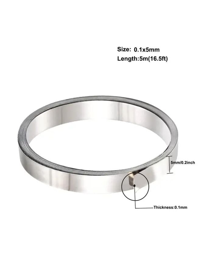 0.1x5mm 5m Nickel Strip for 18650 Battery Spot Welding Durable Copper Nickel Alloy - Image 1