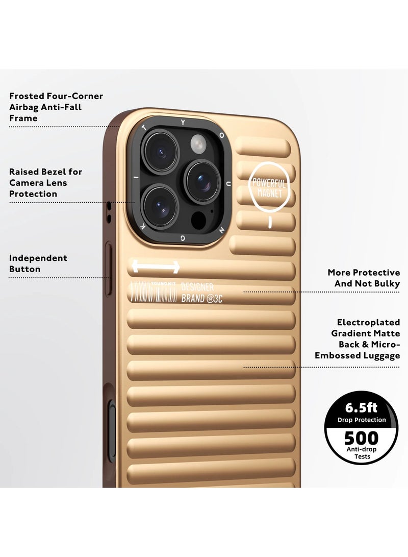 YOUNG KIT True Color Luggage-Inspired Case for iPhone 16 Pro Max – Minimalist, Stylish, and Durable Protection - Image 3