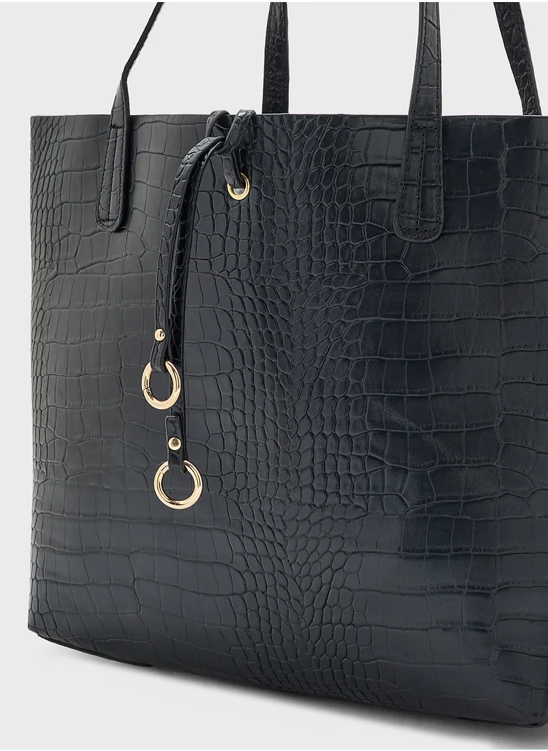 ايلا 2 In 1 Croc Tote Bag With Crossbody