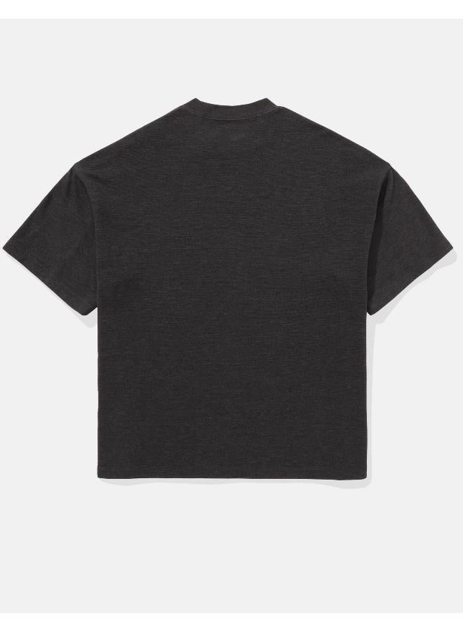 American Eagle AE Oversized Textured T-Shirt - Image 2