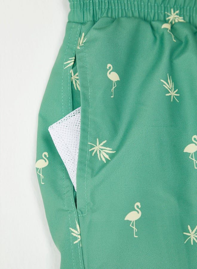 trendyol Green Regular Men's Swim Shorts  - Image 3