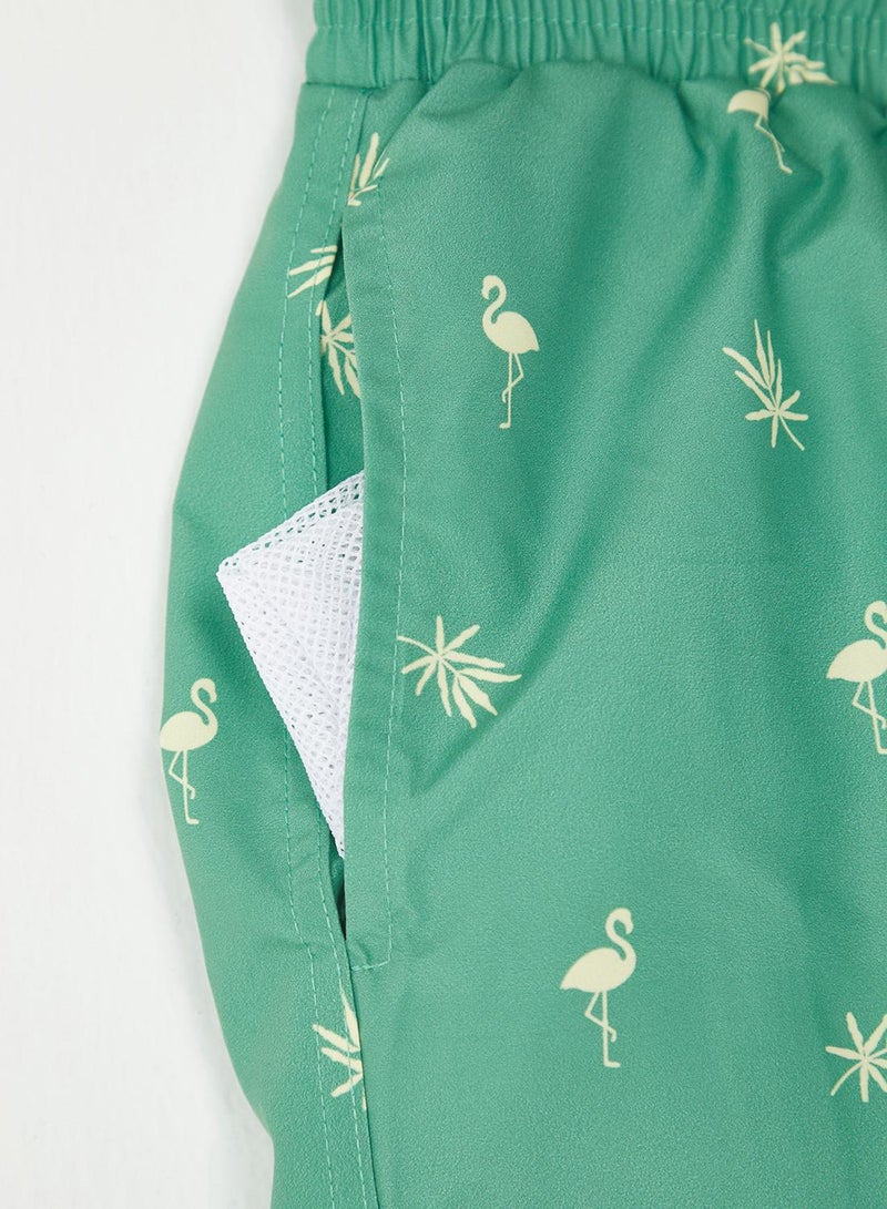 trendyol Green Regular Men's Swim Shorts - Image 3