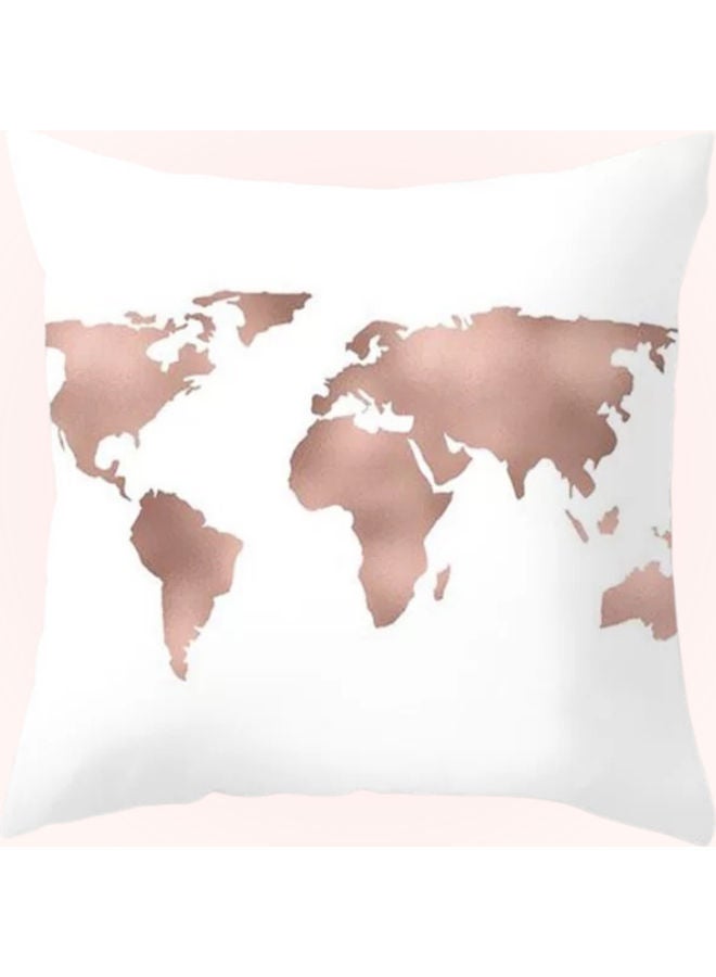 NIBEMINENT Map Dream Decorative Cushion Cover Multicolour