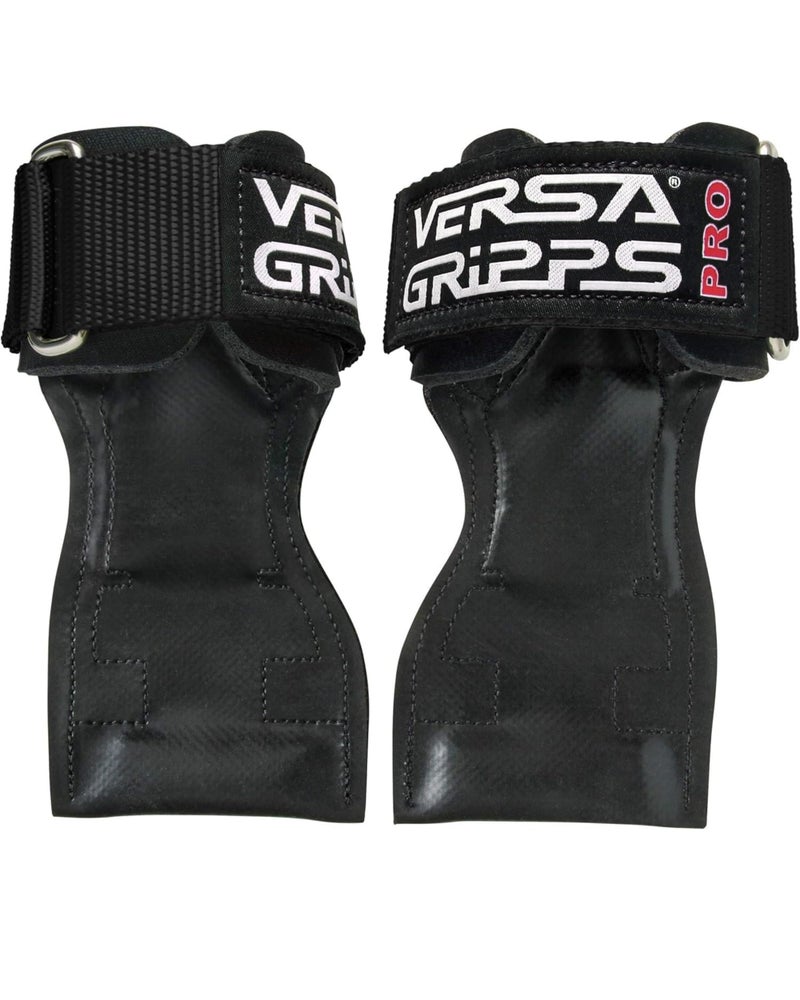 Versa Gripps Pro Made in USA Wrist Straps for Weightlifting Alternative Best Training Accessory XS Black - Image 2